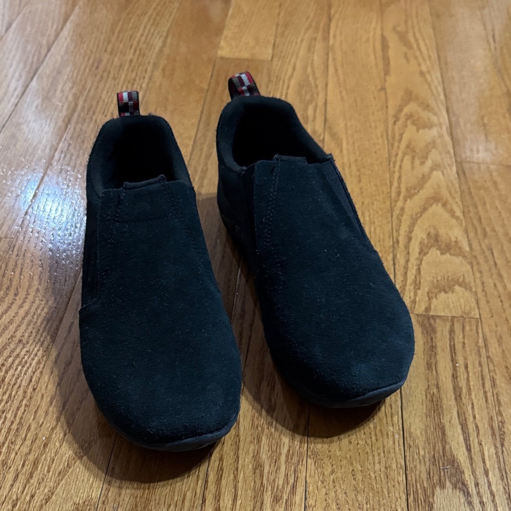 Kids Black Slip-On Shoes